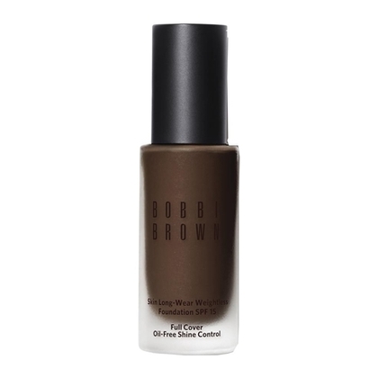  BOBBI BROWN SKIN LONG-WEAR WEIGHTLESS FOUNDATION Fond de teint longue tenue ultra-léger couvrance parfaite fini mat SPF15  1 of 4 
