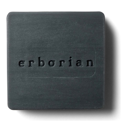 75G ERBORIAN DETOX Black Charcoal Soap - Savon visage au charbon purifiant  1 of 4 