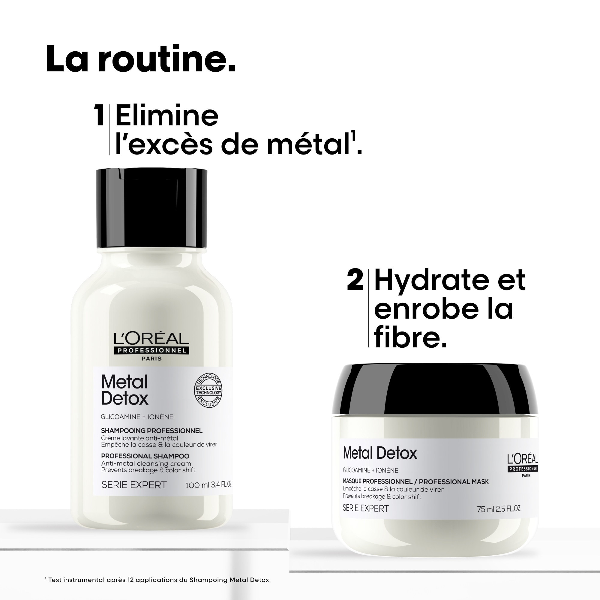 L'ORÉAL PROFESSIONNEL SERIE EXPERT METAL DETOX Coffret - duo shampoing et masque 1 of 4