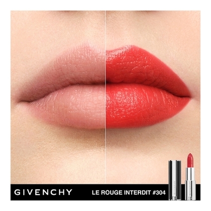  GIVENCHY LE ROUGE INTERDIT INTENSE SILK Rouge à lèvres rechargeable fini soyeux couleur lumineuse  1 of 4 