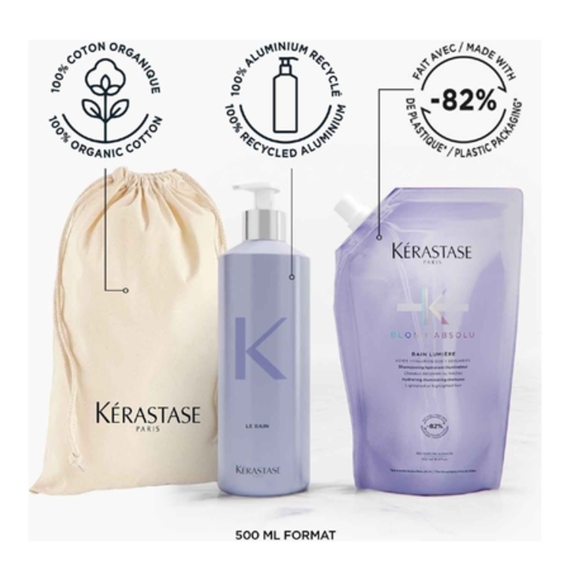 Éco-recharge shampoing bain lumière