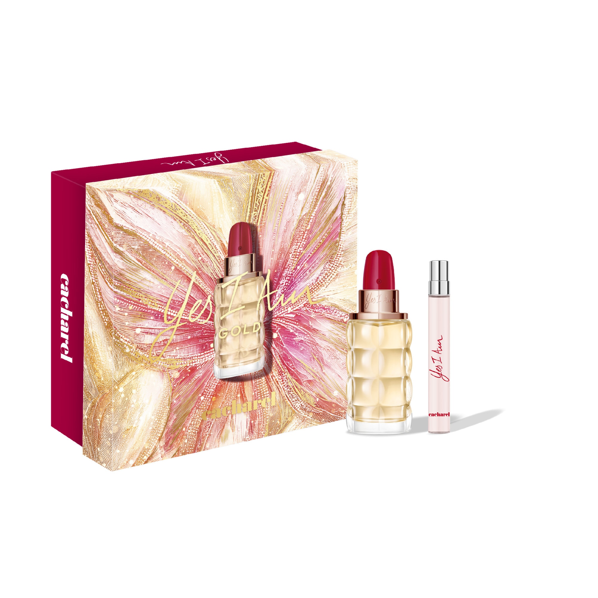 CACHAREL YES I AM GOLD Coffret - eau de parfum + un format voyage 1 of 1 Coffret - eau de parfum + un format voyage