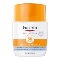 50mL EUCERIN SUN PROTECTION SUN Sensitive protect fluid SPF 50+  1 of 2 