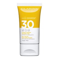 50mL Clarins CRÈME SOLAIRE VISAGE Crème Solaire Toucher Sec Visage UVA/UVB 30  1 of 2 