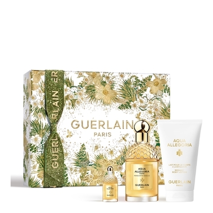  Guerlain AQUA ALLEGORIA Coffret eau de parfum "MANDARINE BASILIC FORTE"+ lait pour le corps + miniature  1 of 4 