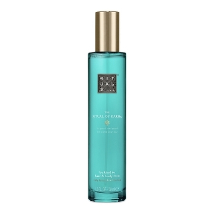 50ml RITUALS THE RITUAL OF KARMA Brume parfumée corps et cheveux - lotus & thé blanc  1 of 1 Brume parfumée corps et cheveux - lotus & thé blanc
