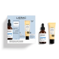  Lierac PROTOCOLE Coffret - sérum anti-taches 30ml + fluide velouté solaire spf50+ 25ml offert  1 of 2 