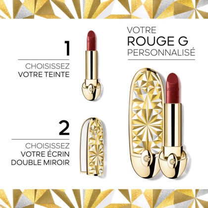 L'écrin bijou double miroir - le rouge à lèvres soin personnalisable