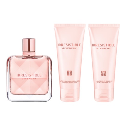  GIVENCHY IRRESISTIBLE Coffret - eau de parfum + lotion hydratante corps + huile bain et douche  1 of 4 