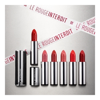  GIVENCHY LE ROUGE INTERDIT INTENSE SILK Rouge à lèvres rechargeable fini soyeux couleur lumineuse  1 of 4 