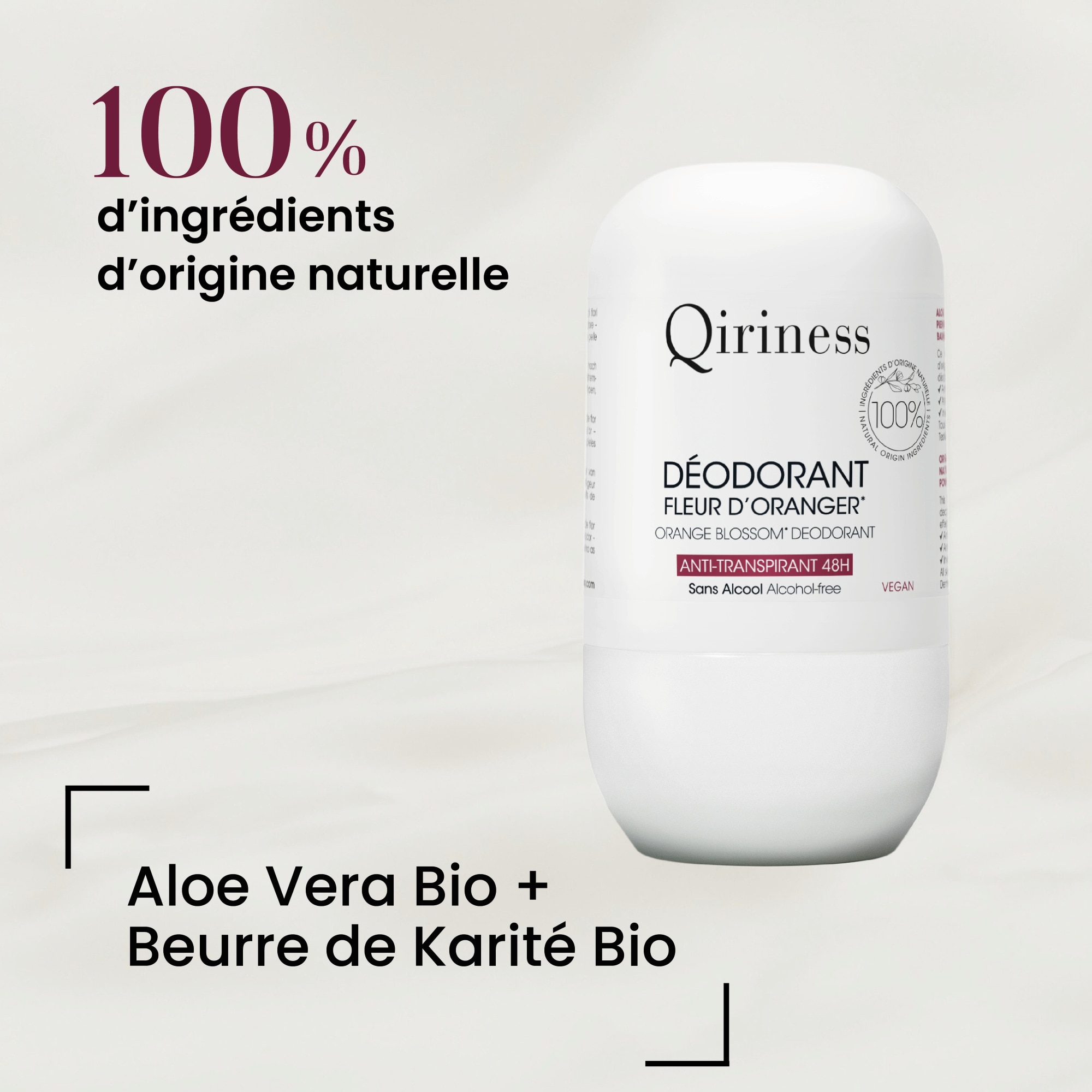 Déodorant fleur d'oranger anti-transpirant 48h