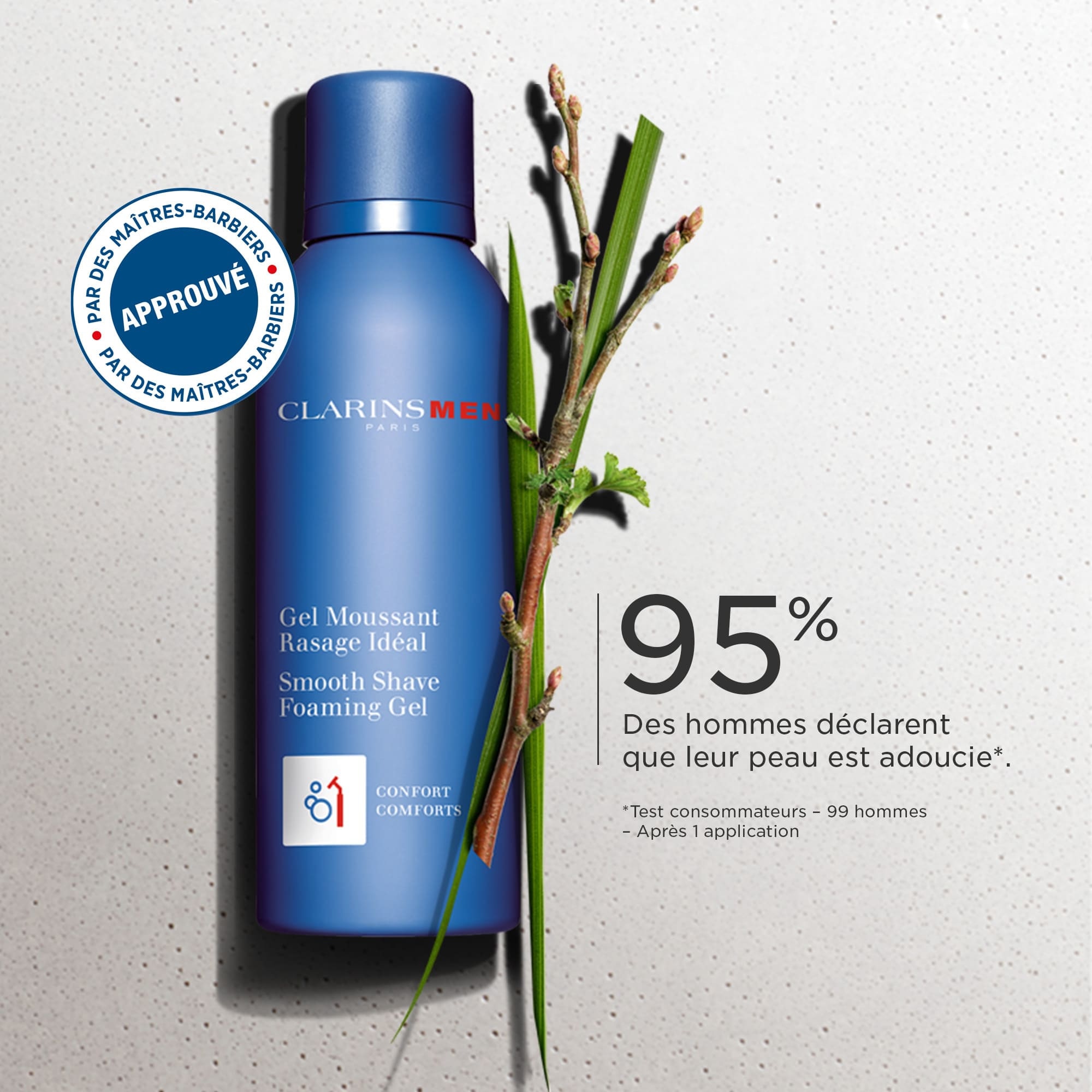 Gel moussant rasage idéal