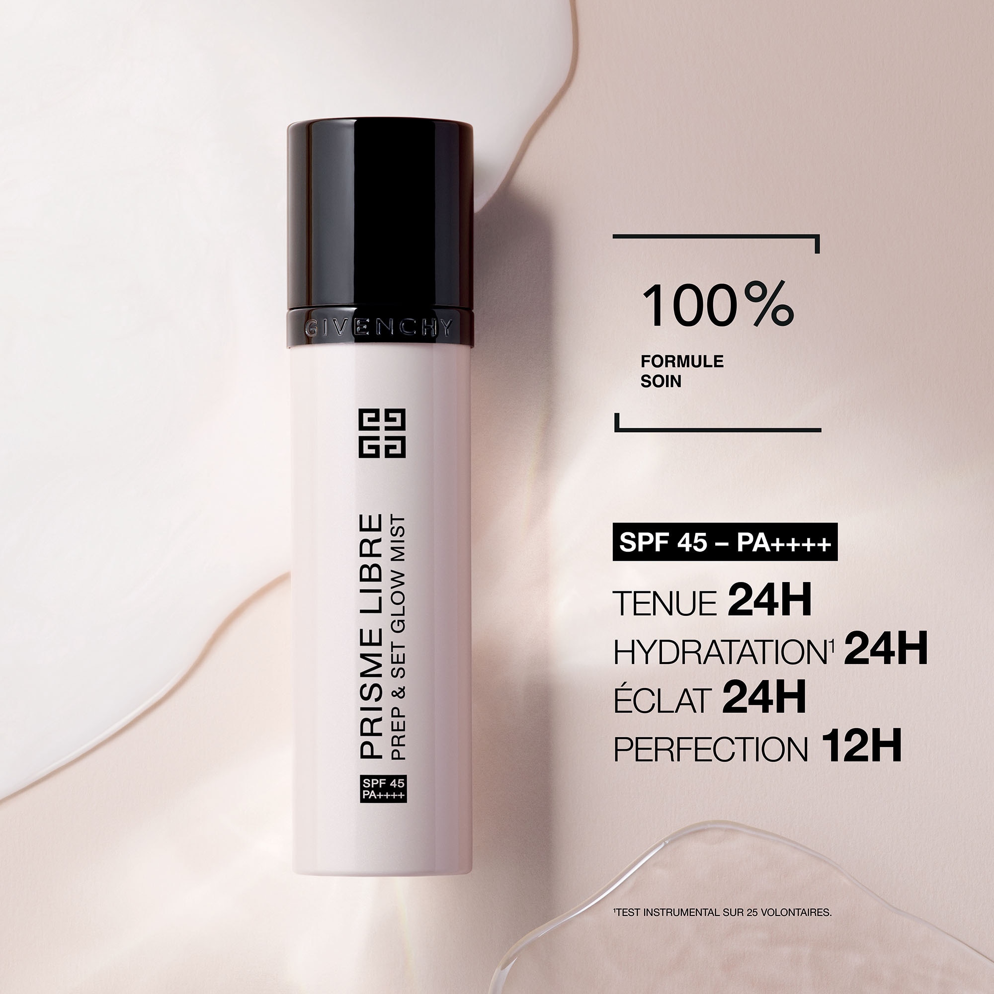 Spray base de teint et fixateur spf45