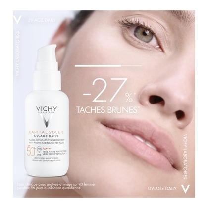 40ML VICHY CAPITAL SOLEIL Fluide anti-Photovieillissement SPF50+  1 of 4 