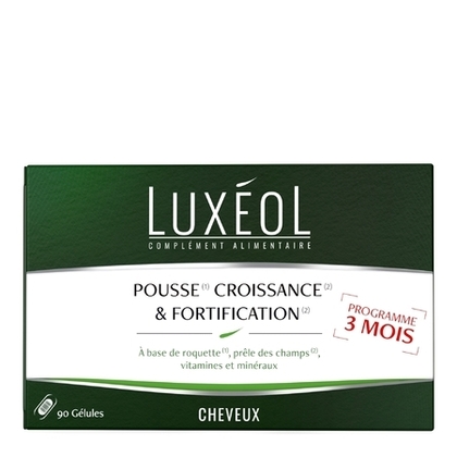 69G Luxeol CHEVEUX Complément alimentaire pousse, croissance & fortification - 3 mois  1 of 1 Complément alimentaire pousse, croissance & fortification - 3 mois