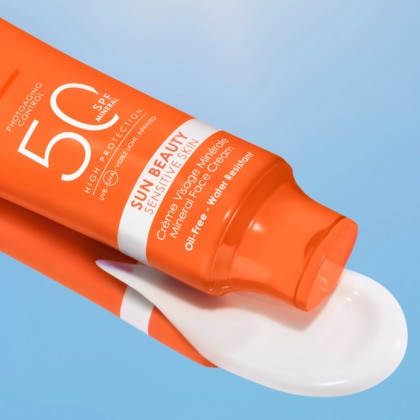 Crème visage minérale peaux sensibles sun spf50