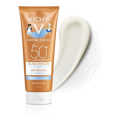 200ML VICHY CAPITAL SOLEIL Gel peau mouillée enfant SPF50+  1 of 4 