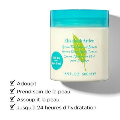 500ML Elizabeth Arden GREEN TEA Green tea coconut breeze - crème nectar au miel pour le corps  1 of 4 