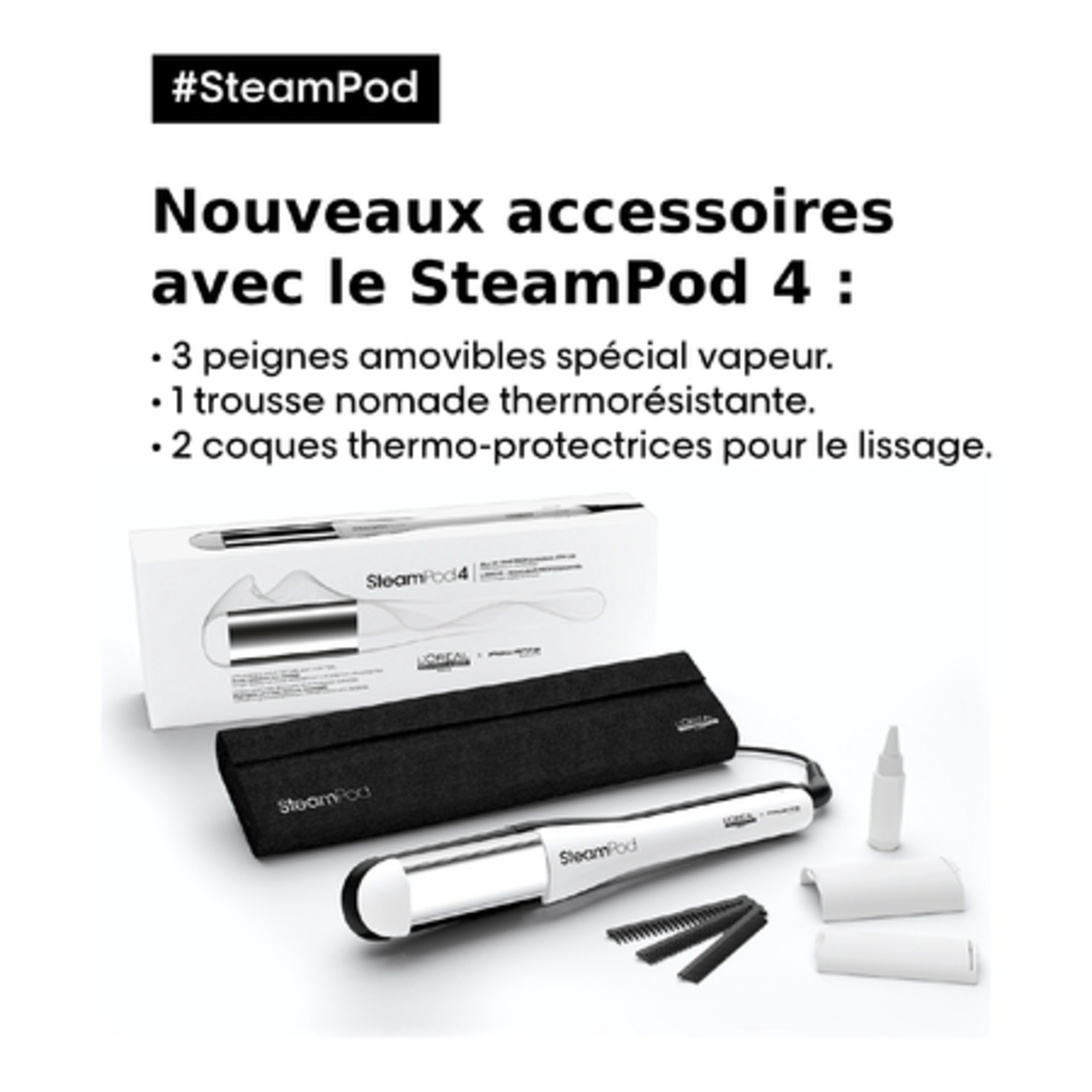 Lisseur-boucleur vapeur professionnel