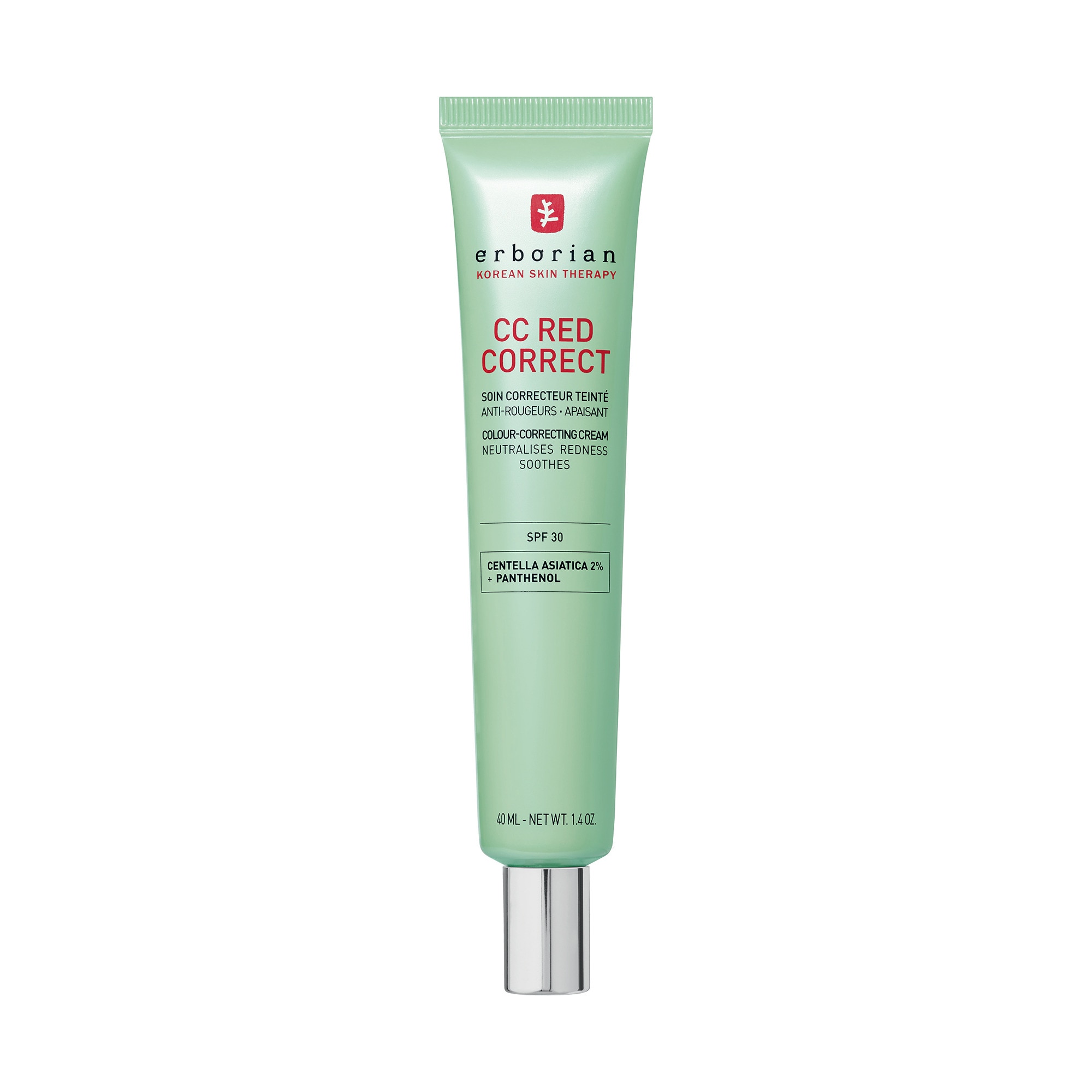 40ml ERBORIAN CC RED CORRECT Soin correcteur teinté - anti-rougeurs et apaisant 1 of 4 Soin correcteur teinté - anti-rougeurs et apaisant