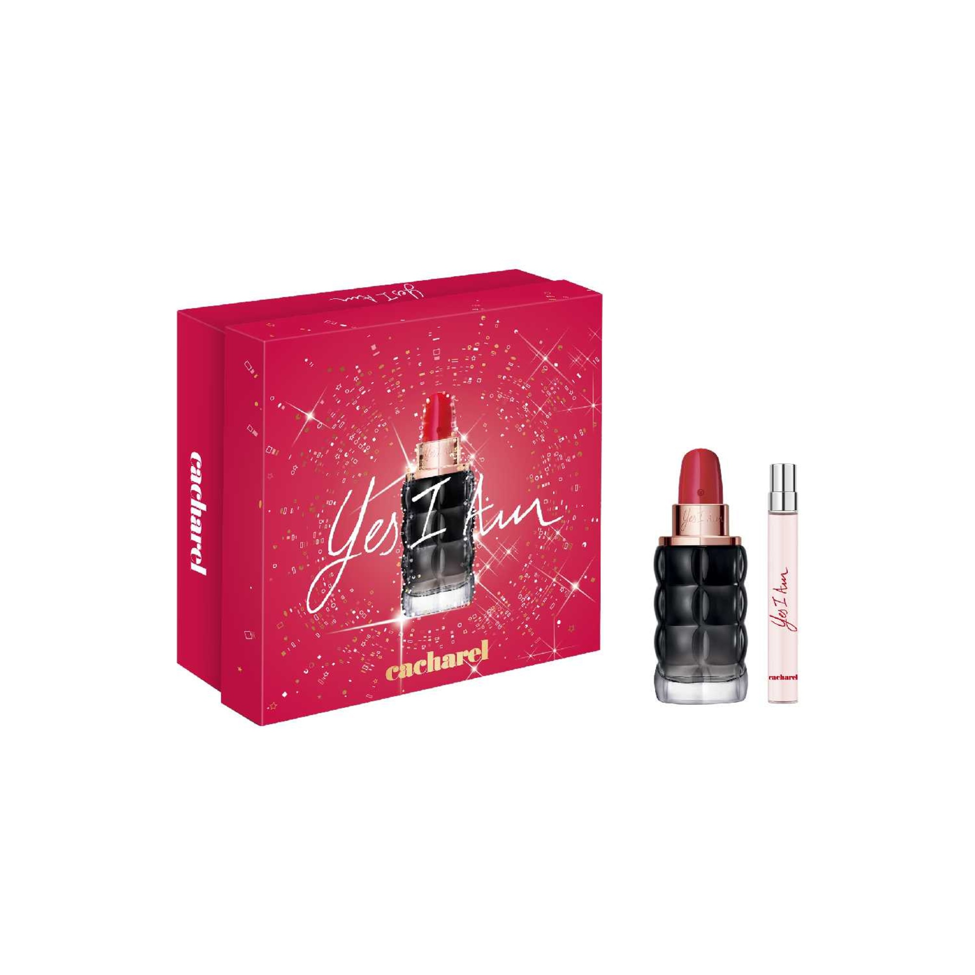 CACHAREL YES I AM Coffret eau de parfum + vaporisateur voyage 1 of 4