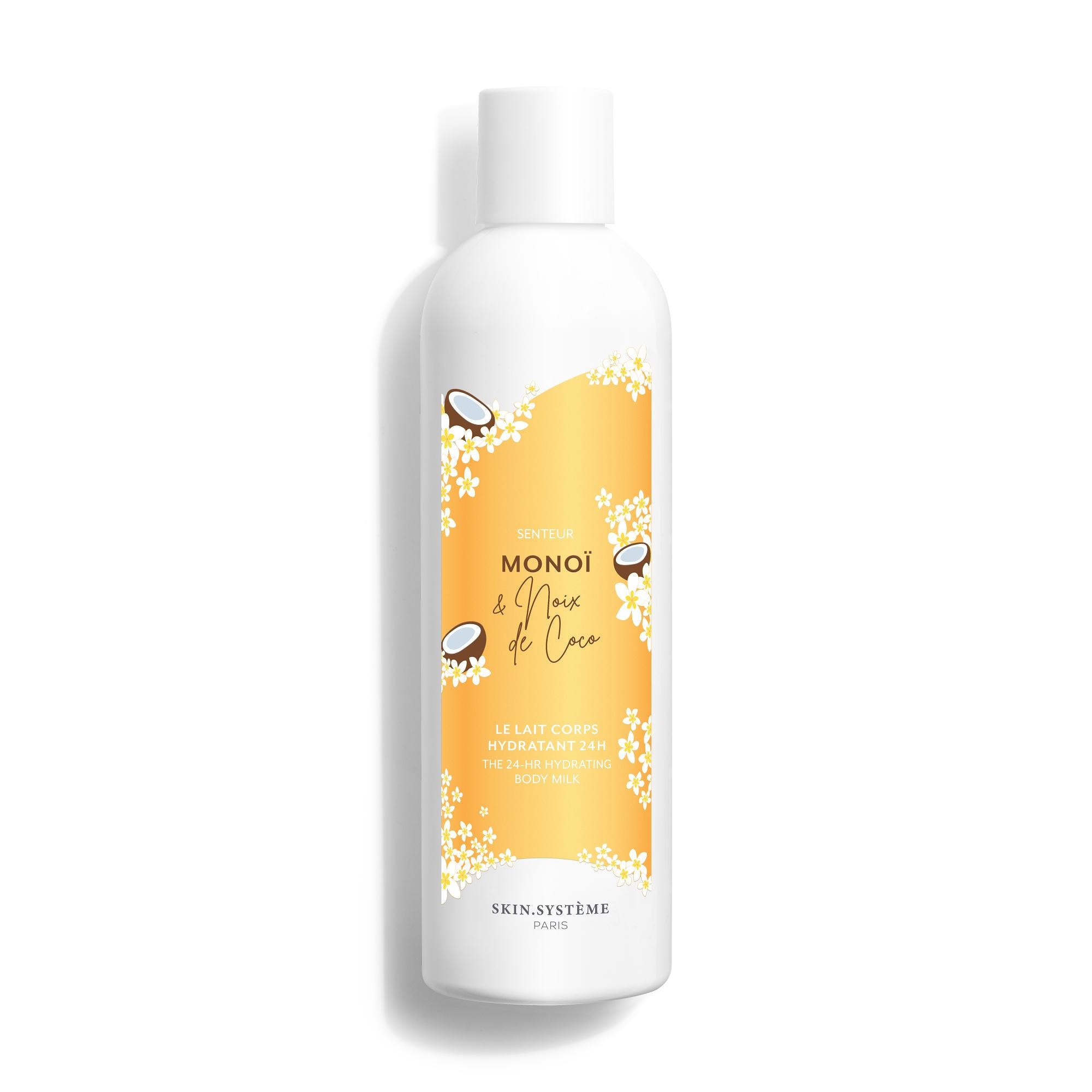 250mL SKIN.SYSTÈME BATH&BODY Lait corps hydratant 24h monoï & noix de coco 1 of 2 Lait corps hydratant 24h monoï & noix de coco