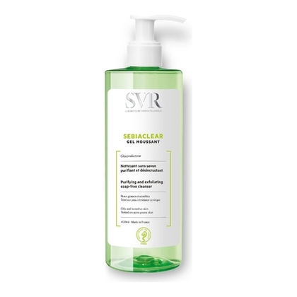 400ML LABORATOIRE SVR SEBIACLEAR Gel moussant nettoyant sans savon purifiant et désincrustant  1 of 1 