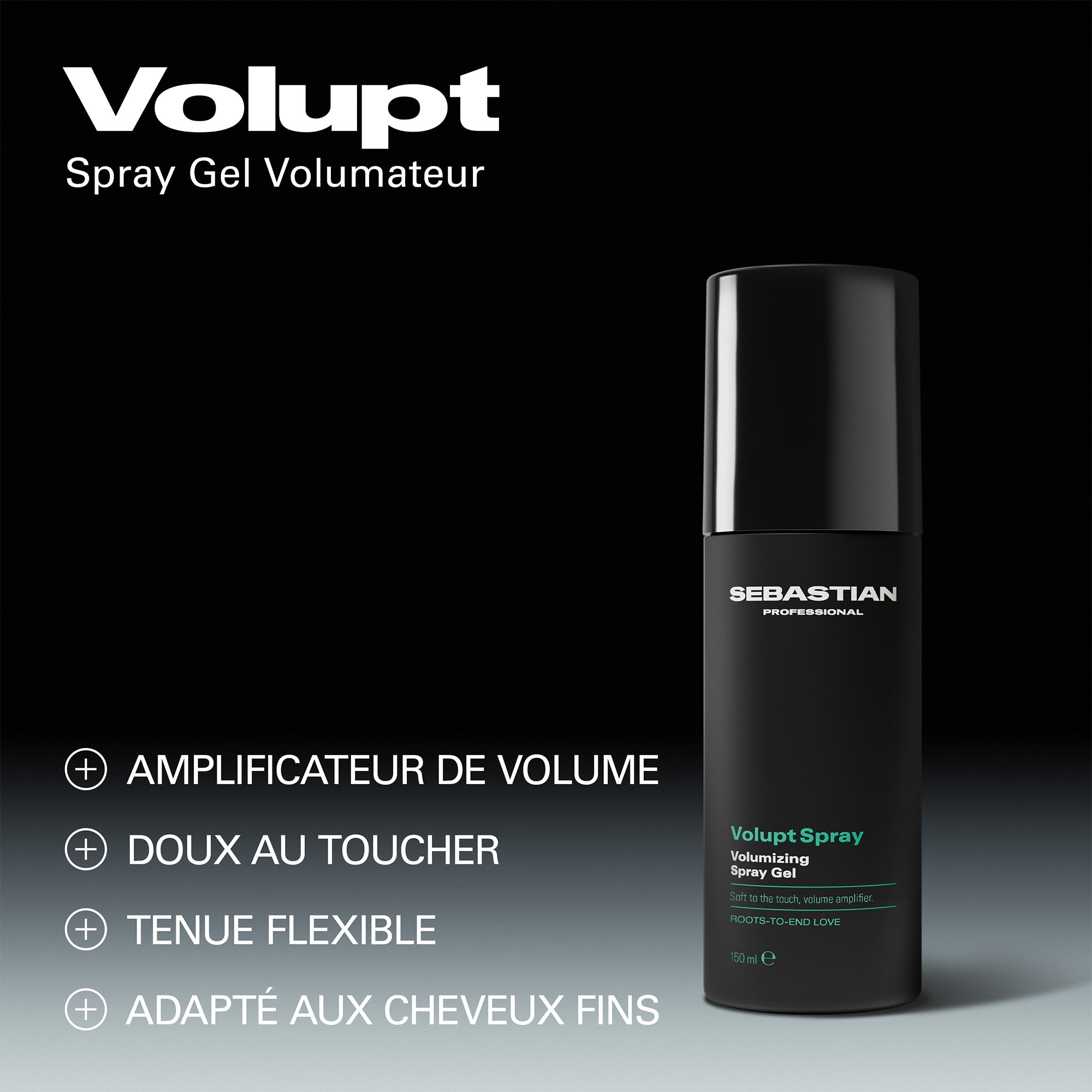 Spray gel volumateur