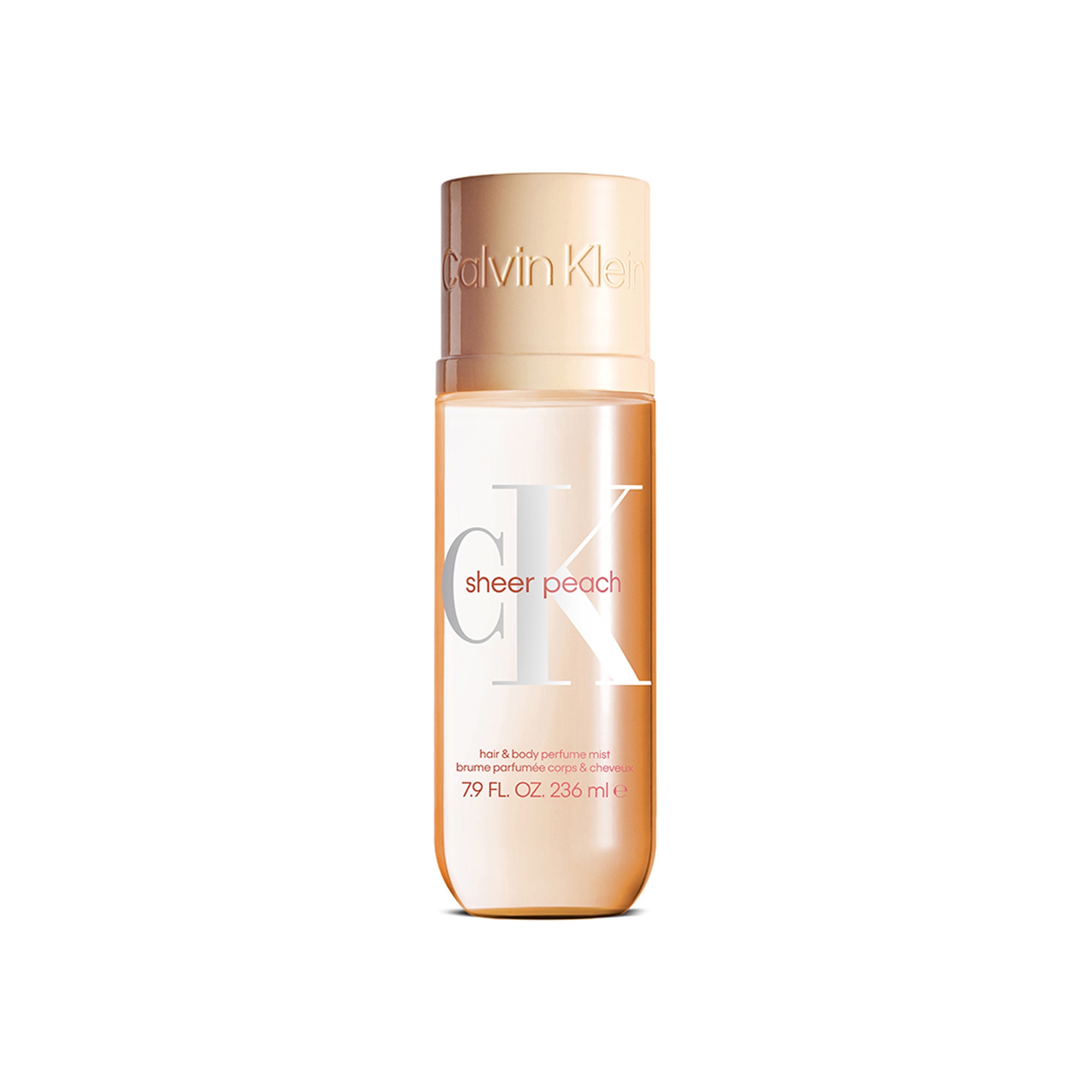 236ml CALVIN KLEIN CK SHEER PEACH BODY MIST COLLECTION Brume parfumée corps & cheveux  Brume parfumée corps & cheveux