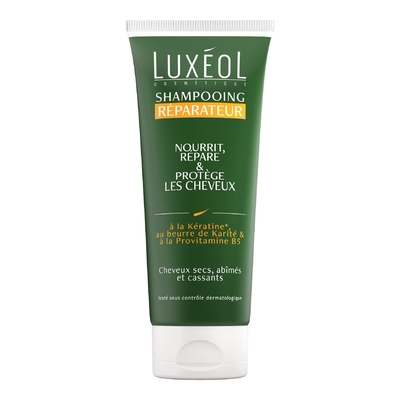 Luxeol - Shampooing Reparateur - Nourrit, Répare Et Protège Les Cheveux - Cheveux Secs Abîmés Et Cassants - 200ml