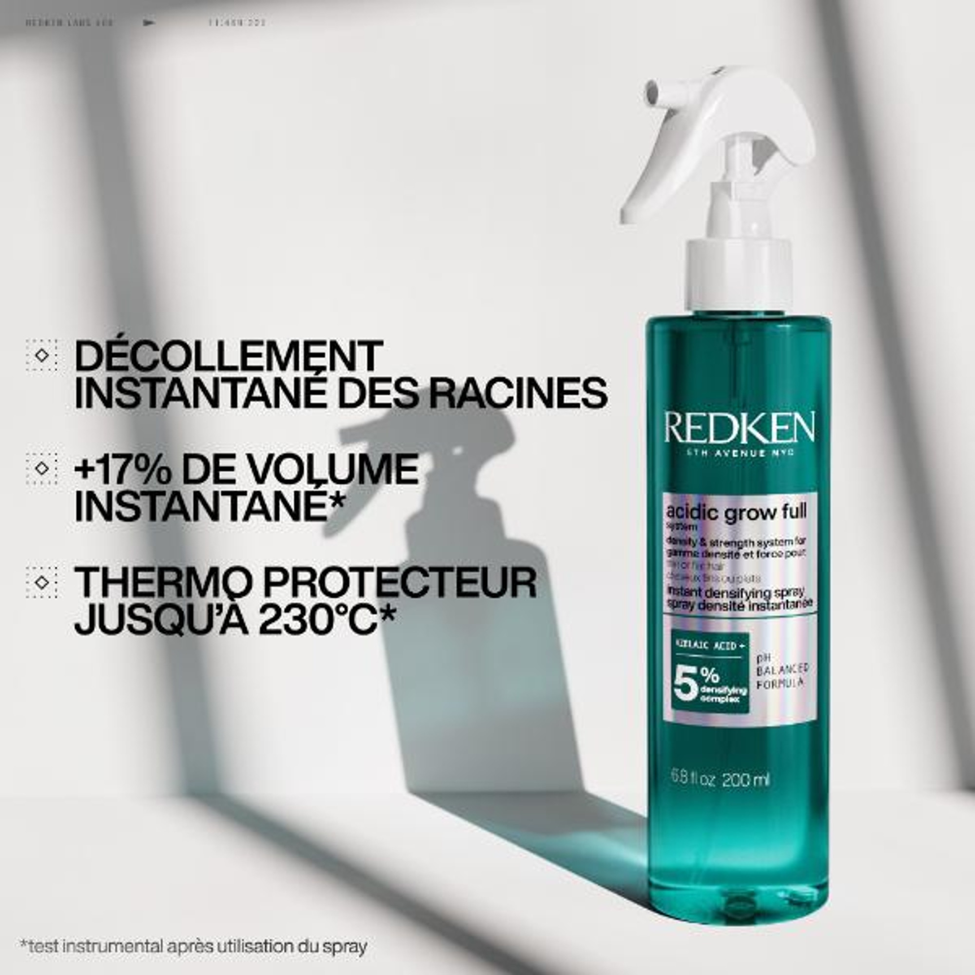 Spray densité et volume instantané cheveux fins