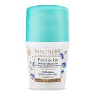 50mL SANOFLORE PURETÉ DE LIN Déodorant sans sels d'aluminium anti-traces certifié Bio  1 of 2 