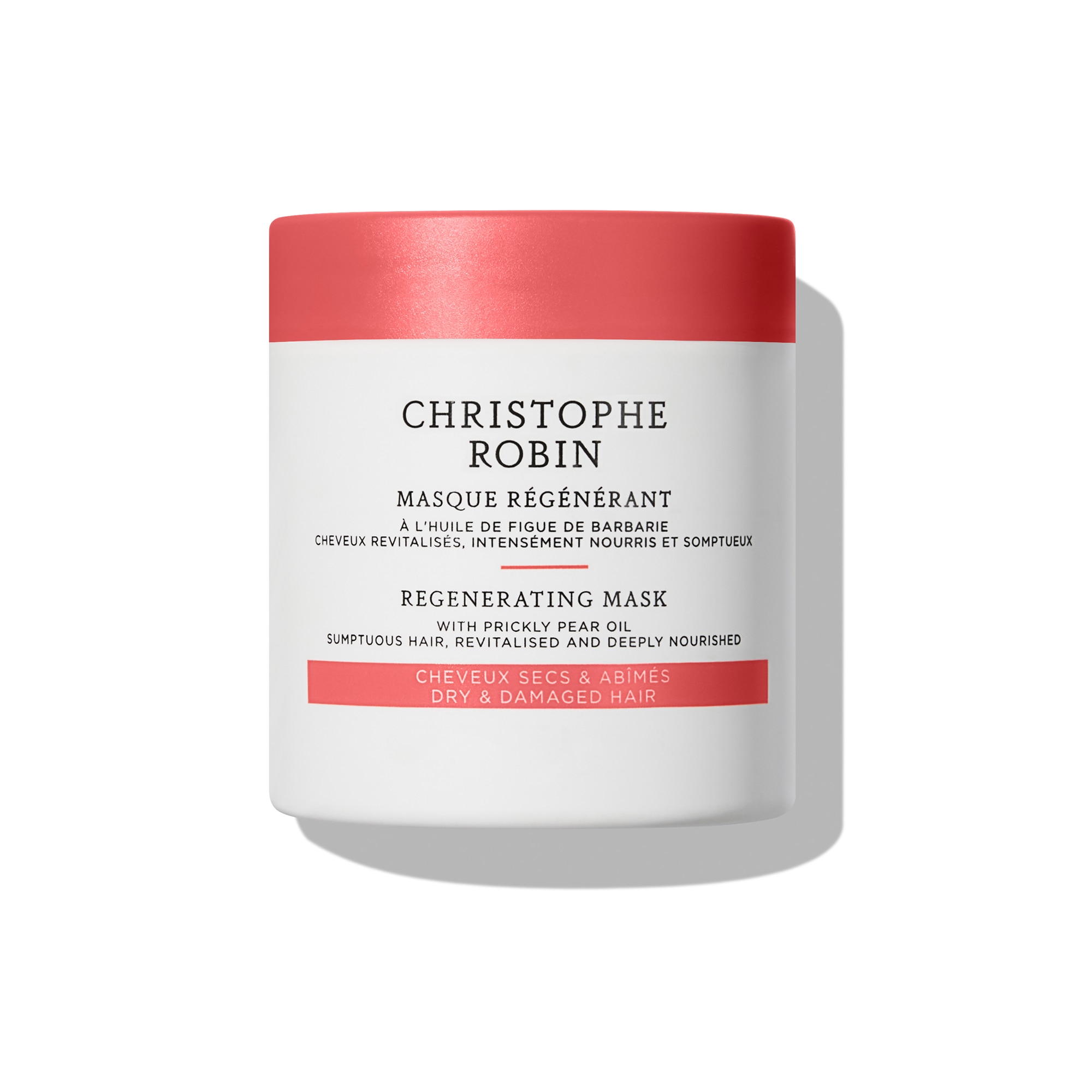 Christophe Robin - Regenerant - Masque Régénérant À L'huile De Figue De Barbarie - Cheveux Secs & Abimés - 75ml