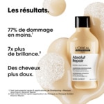 300ML L'ORÉAL PROFESSIONNEL ABSOLUT REPAIR Shampoing réparateur pour cheveux abîmés 2 of 4 Shampoing réparateur pour cheveux abîmés
