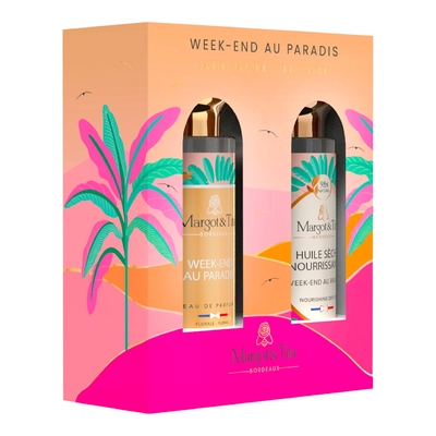 Margot & Tita - Coffret Duo Week-end Au Paradis - Eau De Parfum Et Huile Seche