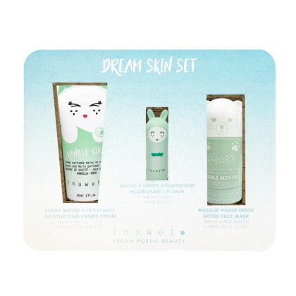  INUWET COFFRET DREAM AQUA Crème mains, masque, baume lèvres  1 of 3 