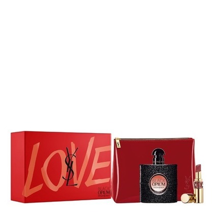  Yves Saint Laurent COFFRET PARFUM FEMME - EAU DE PARFUM YSL Yves Saint Laurent Black Opium Coffret Fête des Mères Eau de Parfum Black Opium & Rouge à lèvres - Parfum Femme YSL  1 of 4 