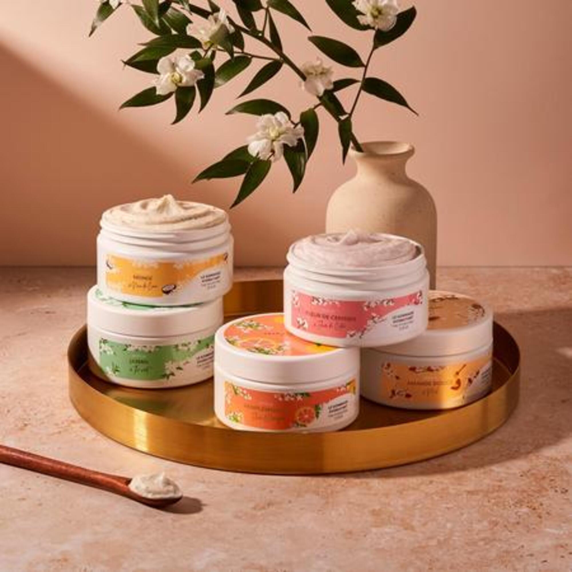 Gommage corps hydratant pamplemousse & fleur d'oranger