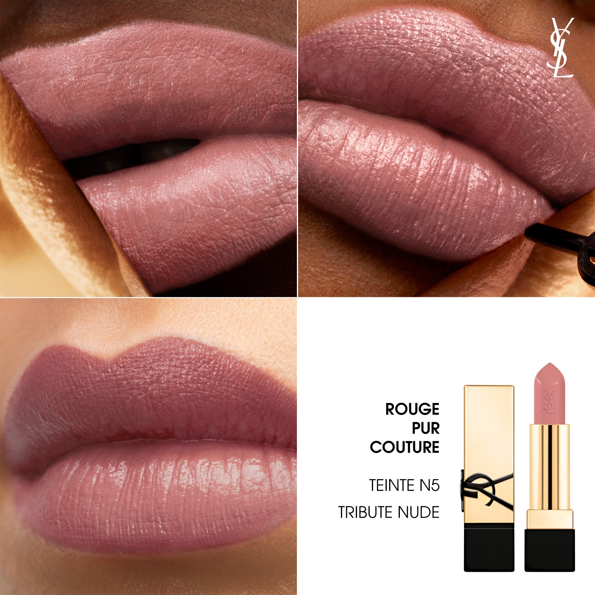 Yves Saint Laurent ROUGE PUR COUTURE Rouge à lèvres fini satin 1 of 4