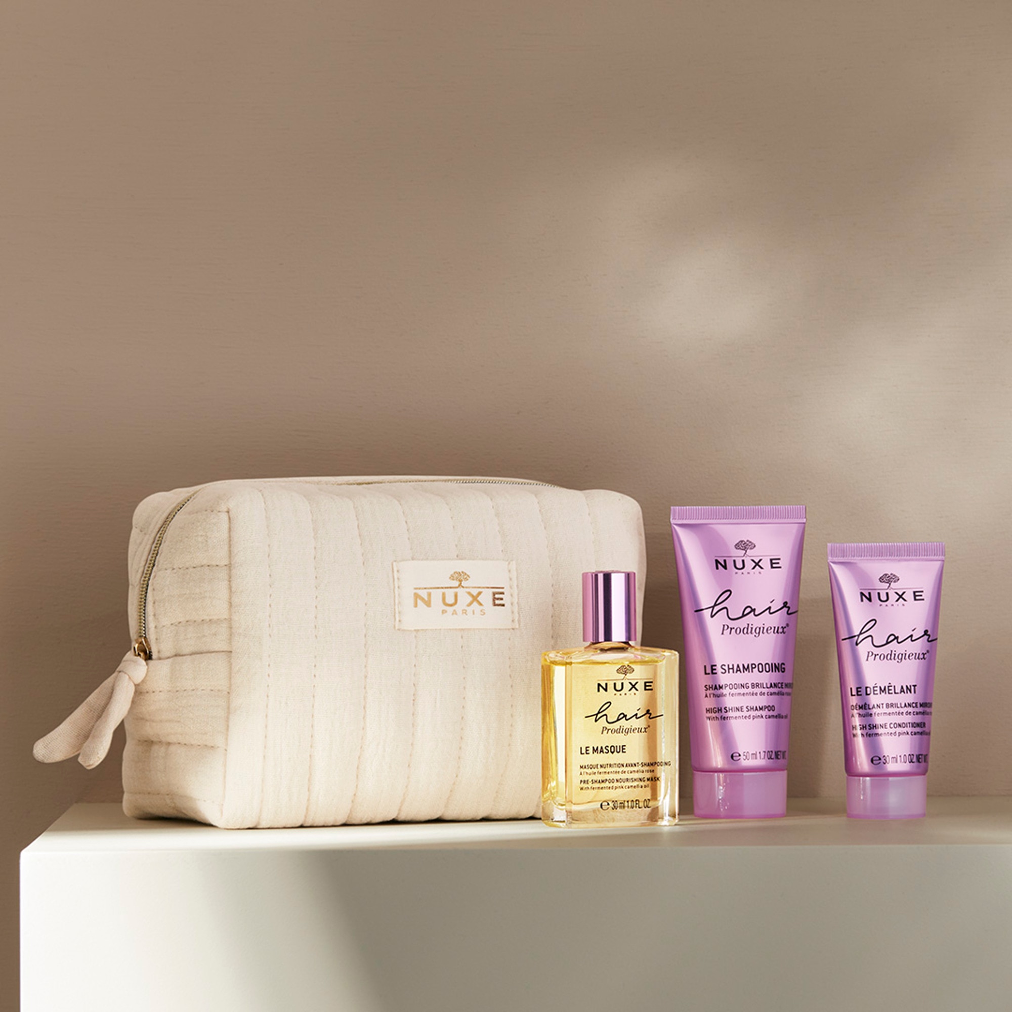  Nuxe HAIR PRODIGIEUX® Trousse de voyage - mon rituel d'exception capillaire  1 of 2 