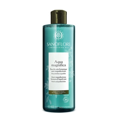 400ML SANOFLORE MAGNIFICA Lotion visage purifiante anti-imperfections certifiée bio - peaux grasses adolescents & adultes 1 of 4