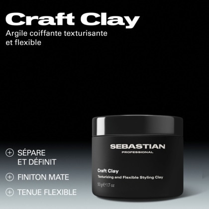 Argile coiffante texturisante et flexible