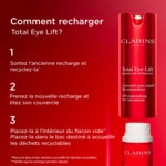 15mL Clarins TOTAL EYE LIFT Concentré zone regard lift-redensifiant - recharge 3 of 4 Concentré zone regard lift-redensifiant - recharge