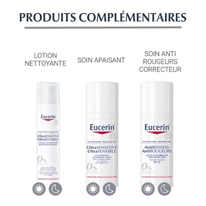 50ML EUCERIN ULTRASENSIBLE Soin apaisant peau sèche  1 of 4 