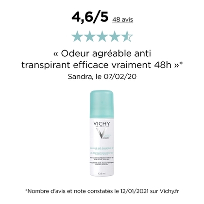 Déodorant 48H anti-transpirant - lot de 2