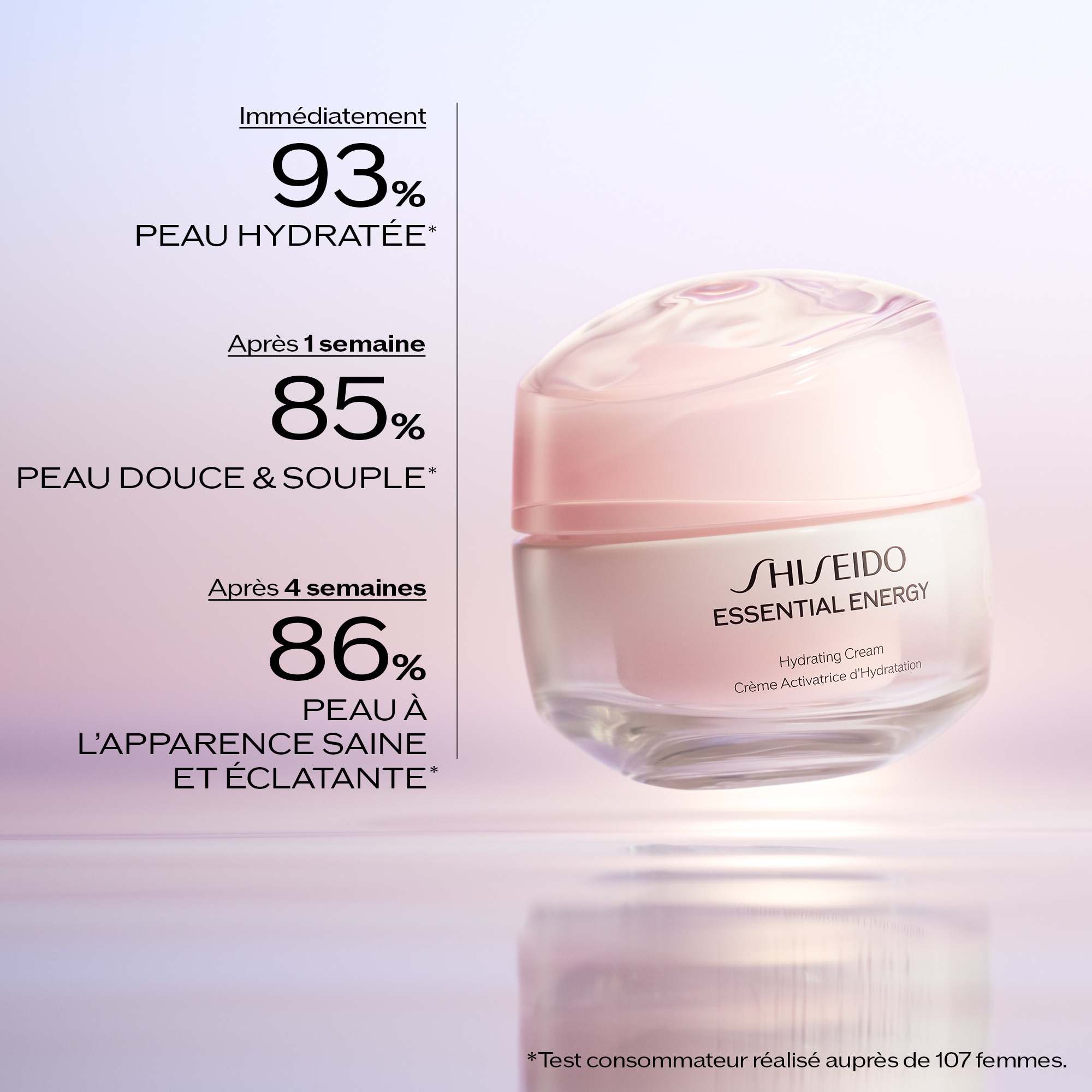 50ML Shiseido ESSENTIAL ENERGY Crème activatrice d'hydratation 24h 1 of 4