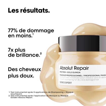 Masque restructurant pour cheveux abîmés