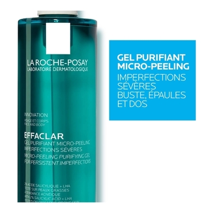 400ML LA ROCHE POSAY EFFACLAR Gel purifiant micro-peeling anti-imperfections à l’acide salicylique  1 of 4 