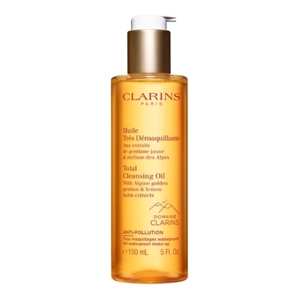 150ML Clarins SOINS DEMAQUILLANTS Huile très démaquillante aux extraits de gentiane jaune & mélisse des Alpes  1 of 4 