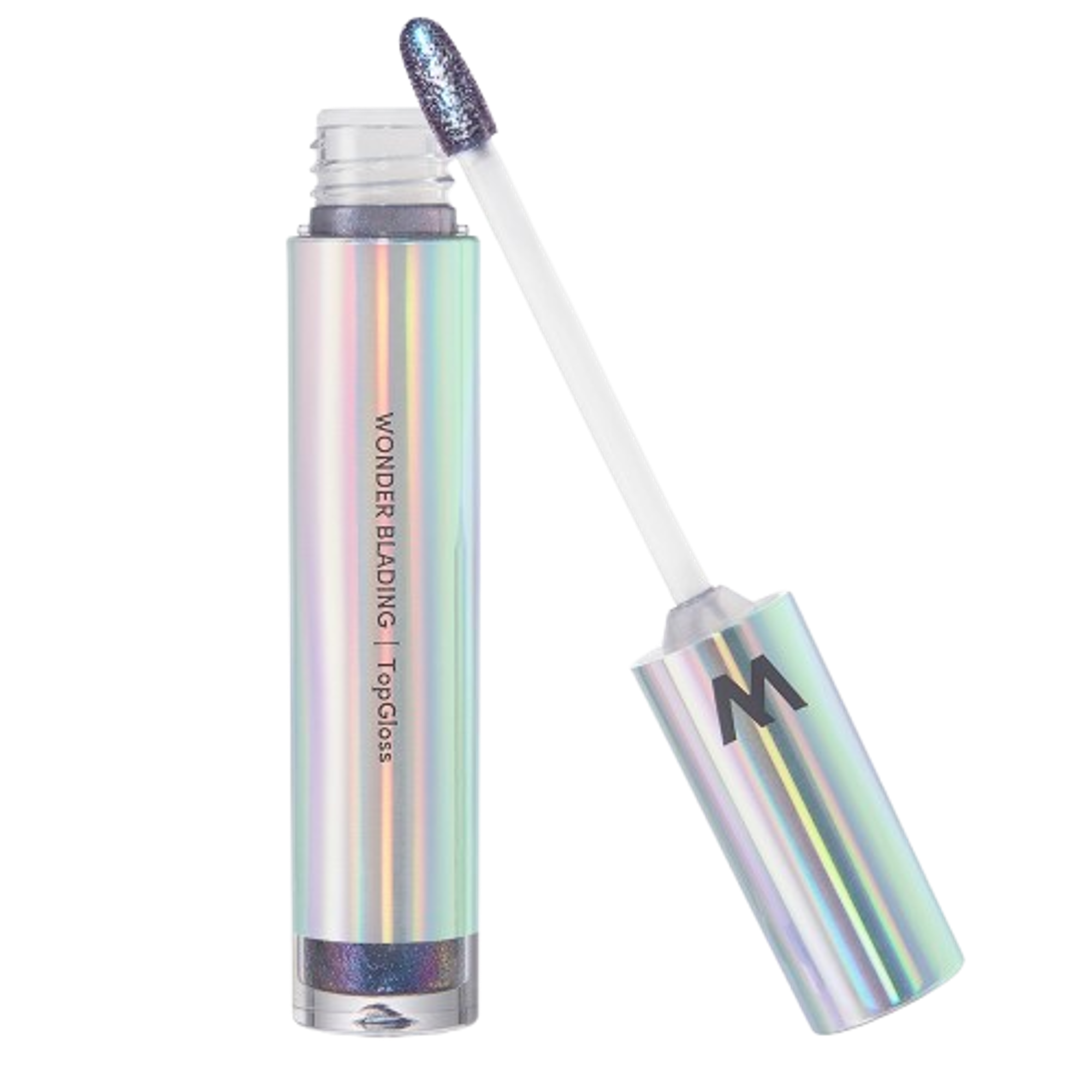 Wonderskin - Wonder Blading Top Gloss - Gloss À Lèvres Irisé - Blue Glitter (bleu Pailleté)